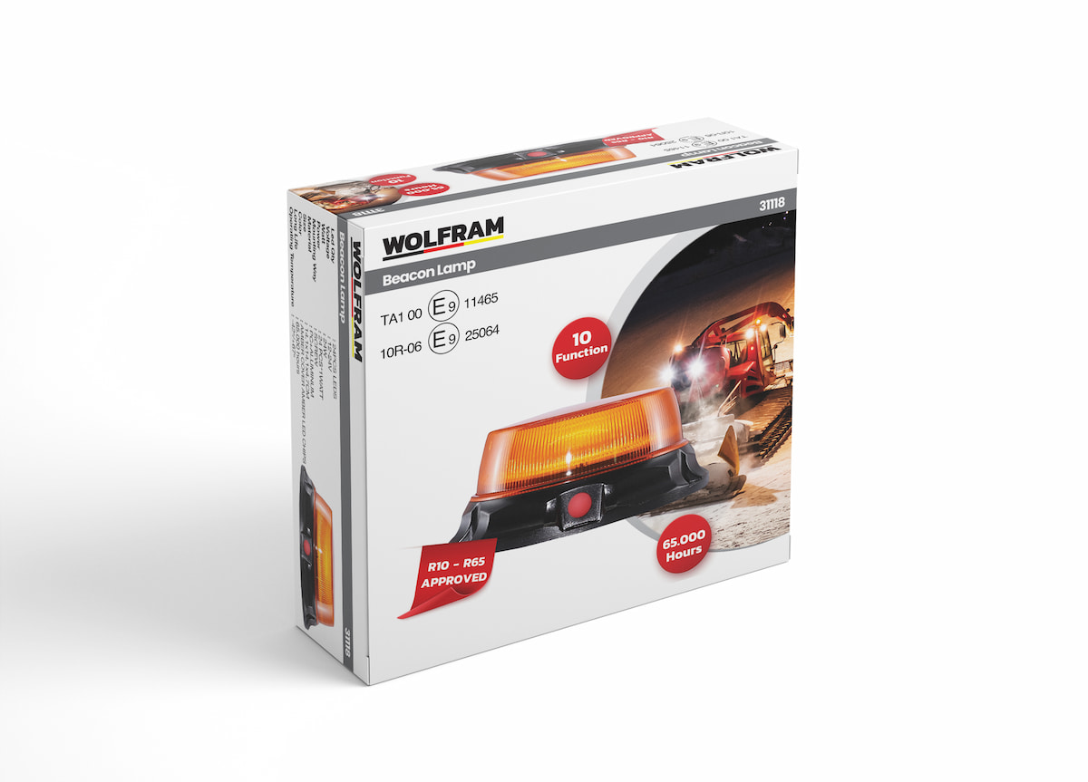 Led Tepe Döner İkaz Lambası Cıvata + Vantuz ve Mıknatıs Bağlantılı 10 Fonksiyon E9-Belgeli