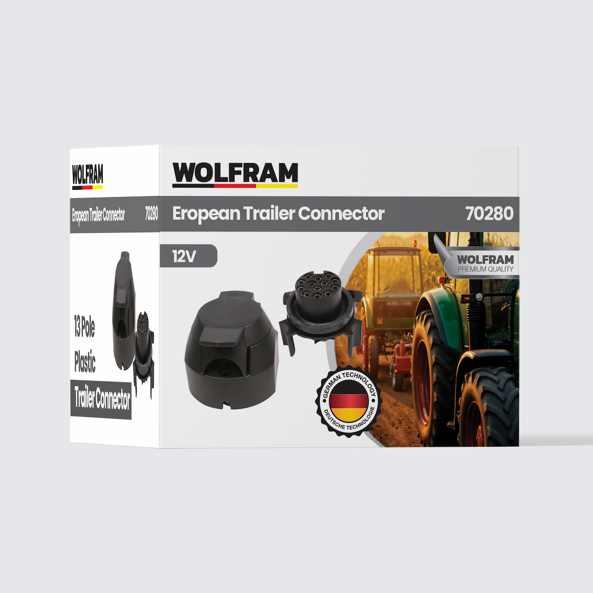 13'lü Avrupa Tip Plastik Römork Fişi Dişi