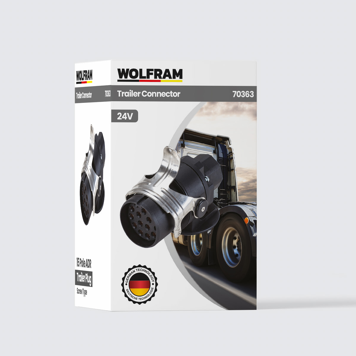 15'li Tır Dorse Adr Römork Fişi Vidalı Erkek