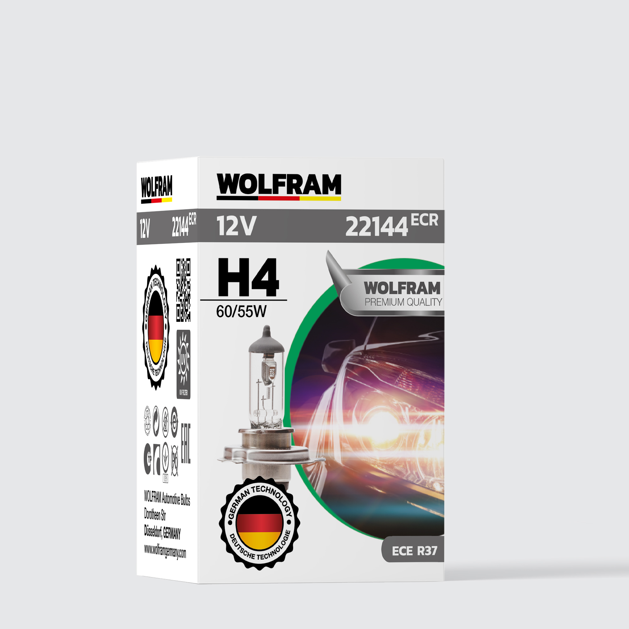 H4 Ampul ECR Standart Işık 12V 60/55W