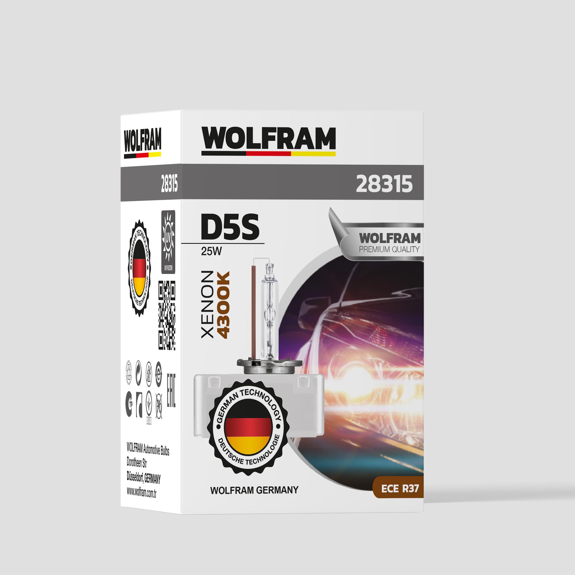 D5S Xenon Ampul Standart Işık 12V 25W