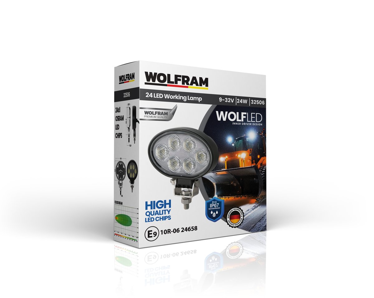 Wolfram Wolf Serisi 32506 Çalışma Lambası Elips Midi 2040 Lümen FLOOD