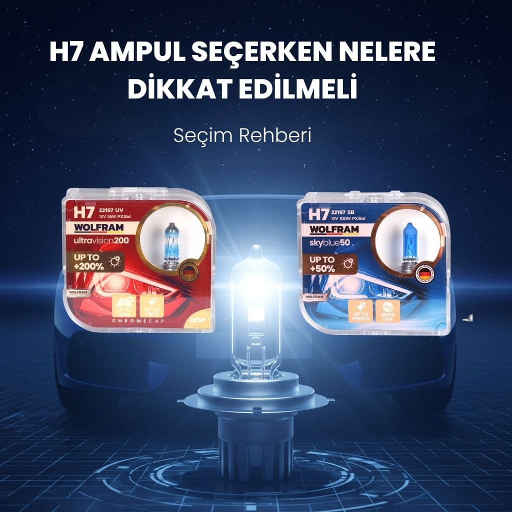 H7 Ampul Seçerken Nelere Dikkat Edilmeli?
